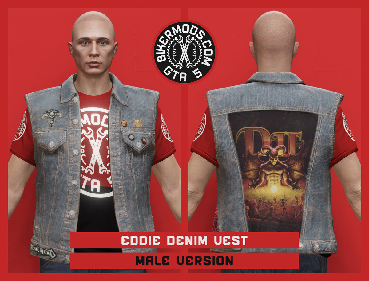 Eddie Denim Vest (Male)