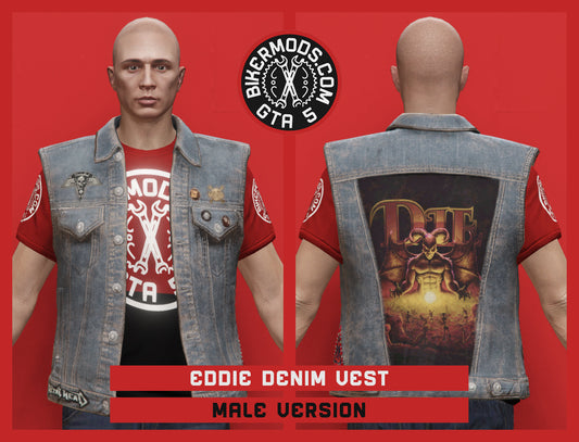 Eddie Denim Vest (Male)
