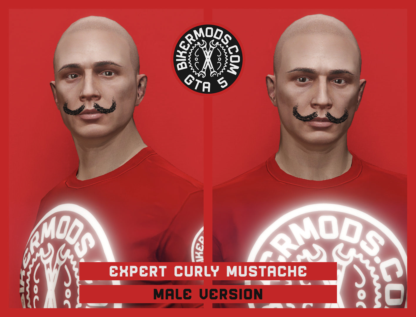 Expert Curly Mustache