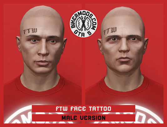 FTW Face Tattoo