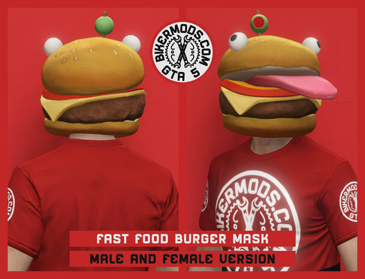 Fast Food Burger Mascot Mask