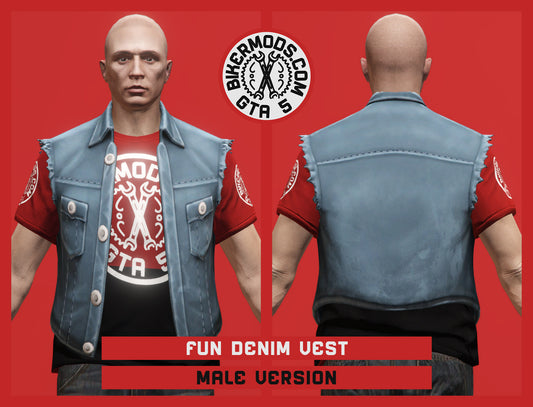 Fun Denim Vest (Male)