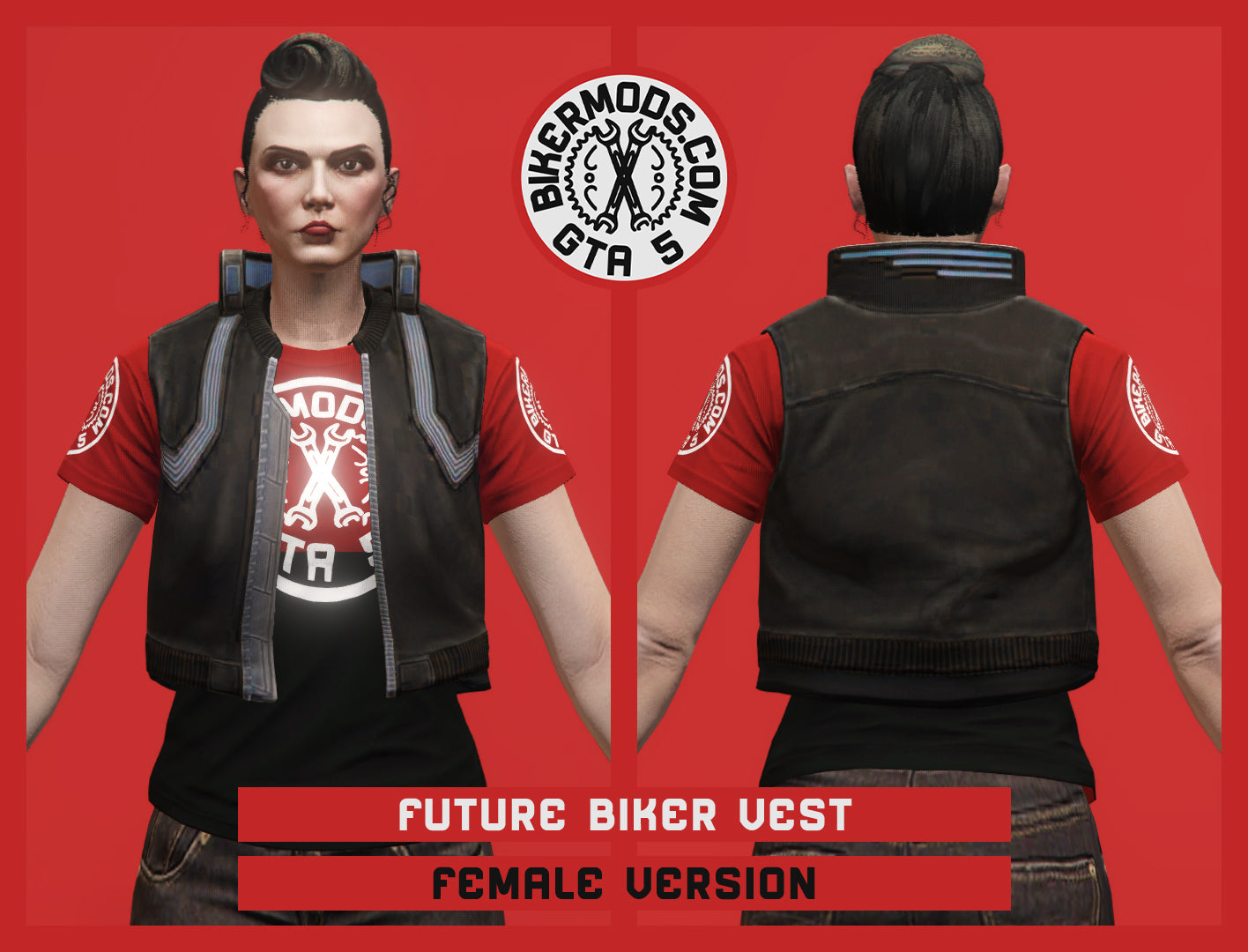 Future Biker Vest (Female) Dark Style