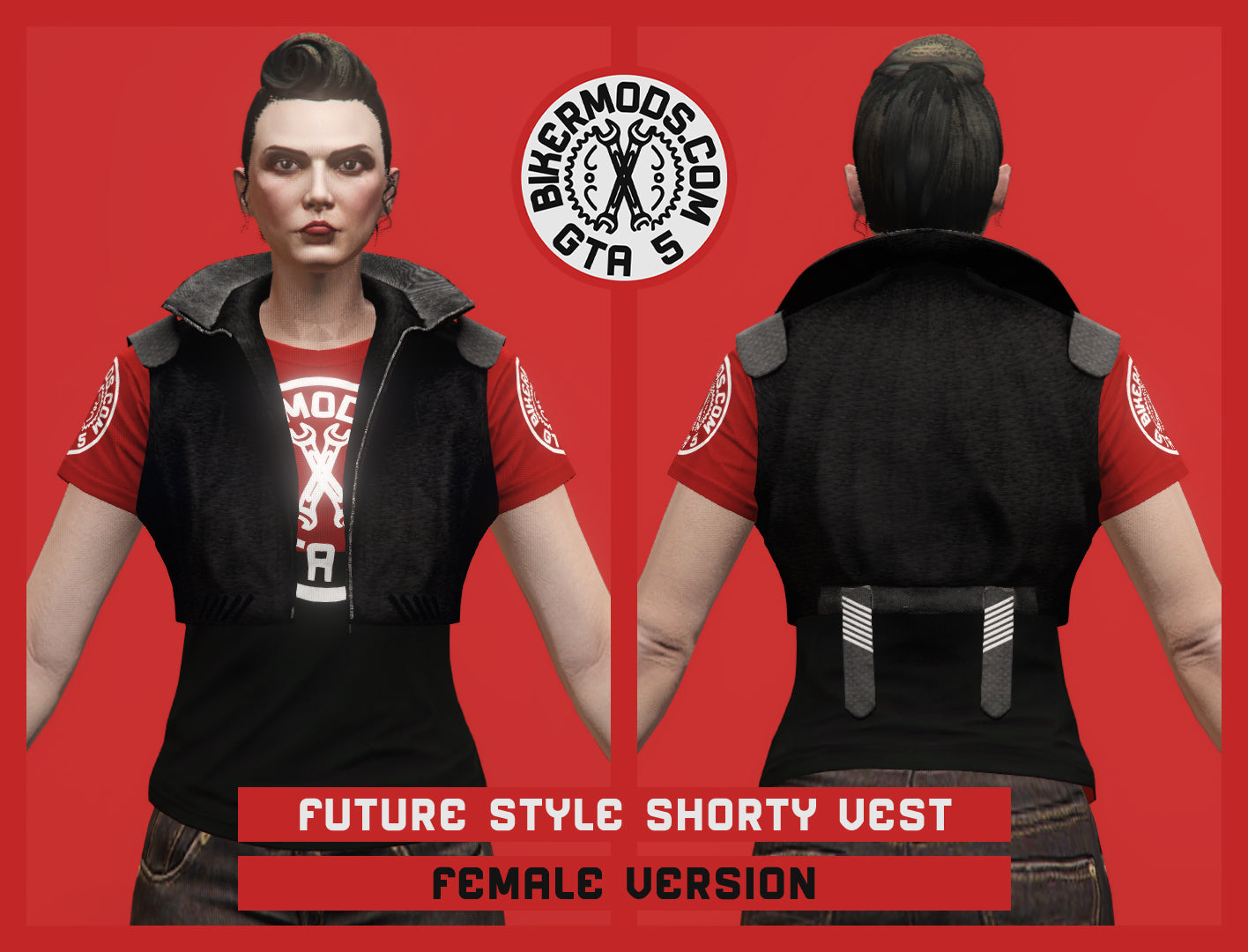 Future Style Shorty Vest (Female) Black Style