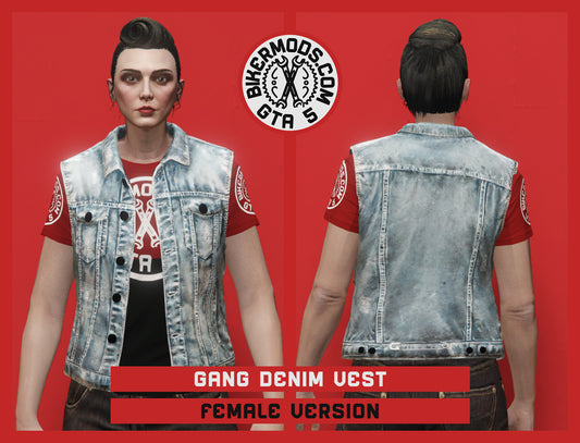 Gang Light Blue Denim Vest (Female)