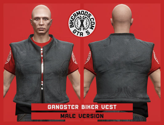 Gangster Biker Vest (Male)