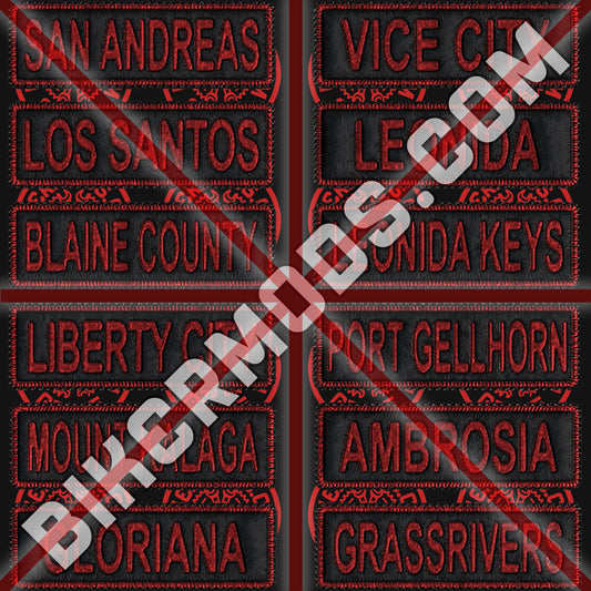 Generic Club Locations Flash Set (Black Red)