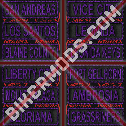 Generic Club Locations Flash Set (Purple)