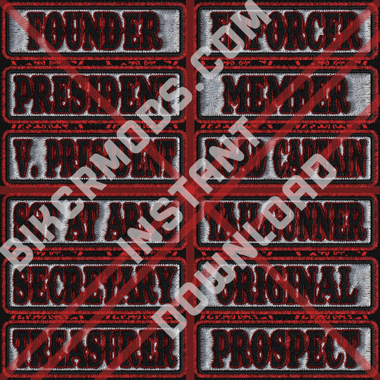 Generic Deluxe Ranks Flash Set (White / Red)