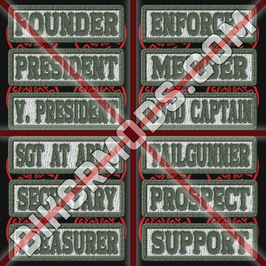 Generic Ranks Flash Set (Military Style) New Embroidery