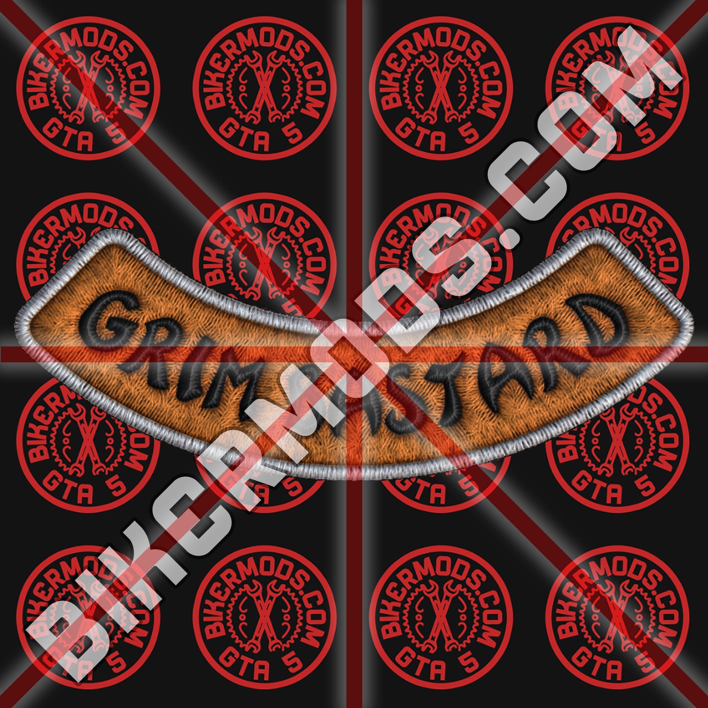 Grim Bastards MC Bastard Bottom Rocker