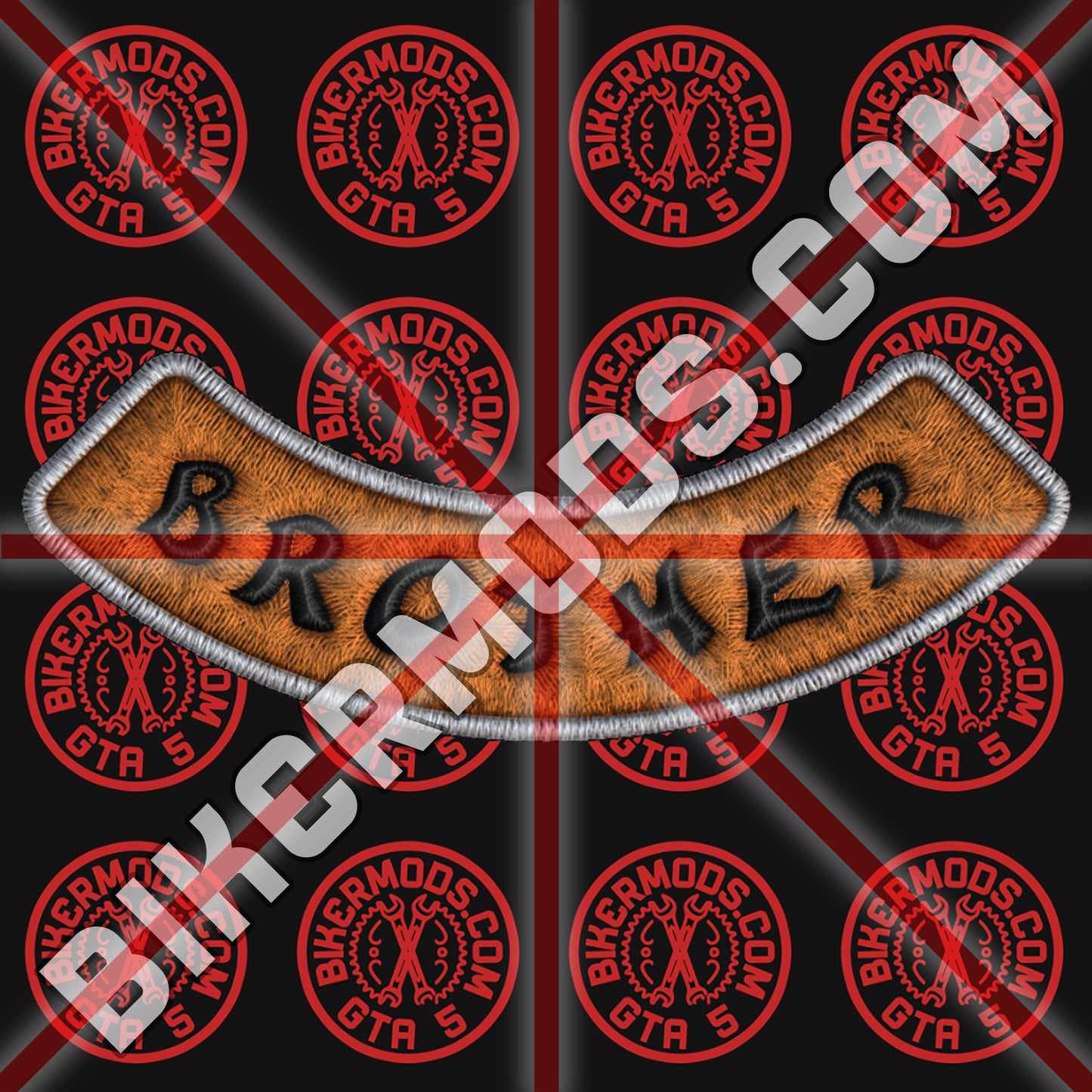 Grim Bastards MC Brother Bottom Rocker