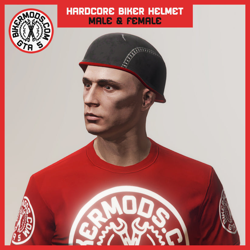 Hardcore Biker Helmet GTA 5 Bikermods