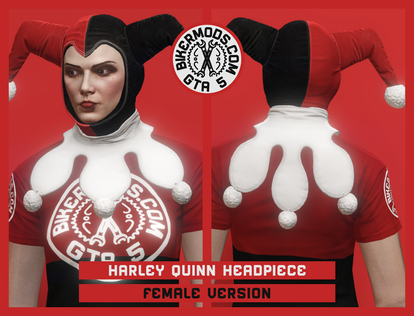 Harley Quinn Headpiece (Female)