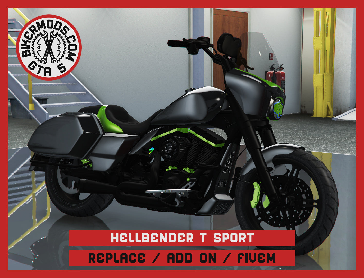 Hellbender T Sport (Replace / Add On / FiveM) 309k Poly (Animated RGB Lights)