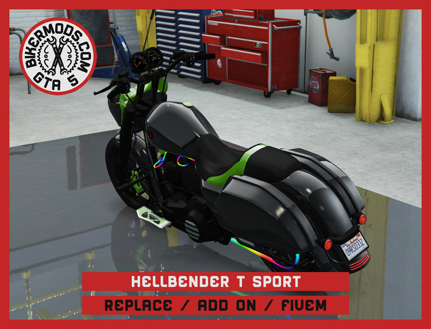 Hellbender T Sport (Replace / Add On / FiveM) 309k Poly (Animated RGB Lights)