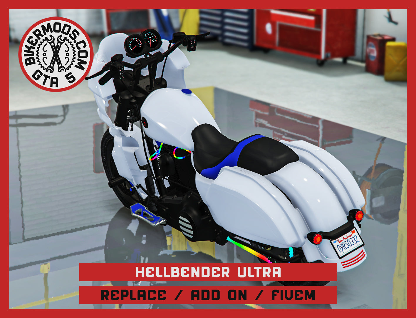 Hellbender Ultra (Replace / Add On / FiveM) 345k Poly (Animated RGB Lights)