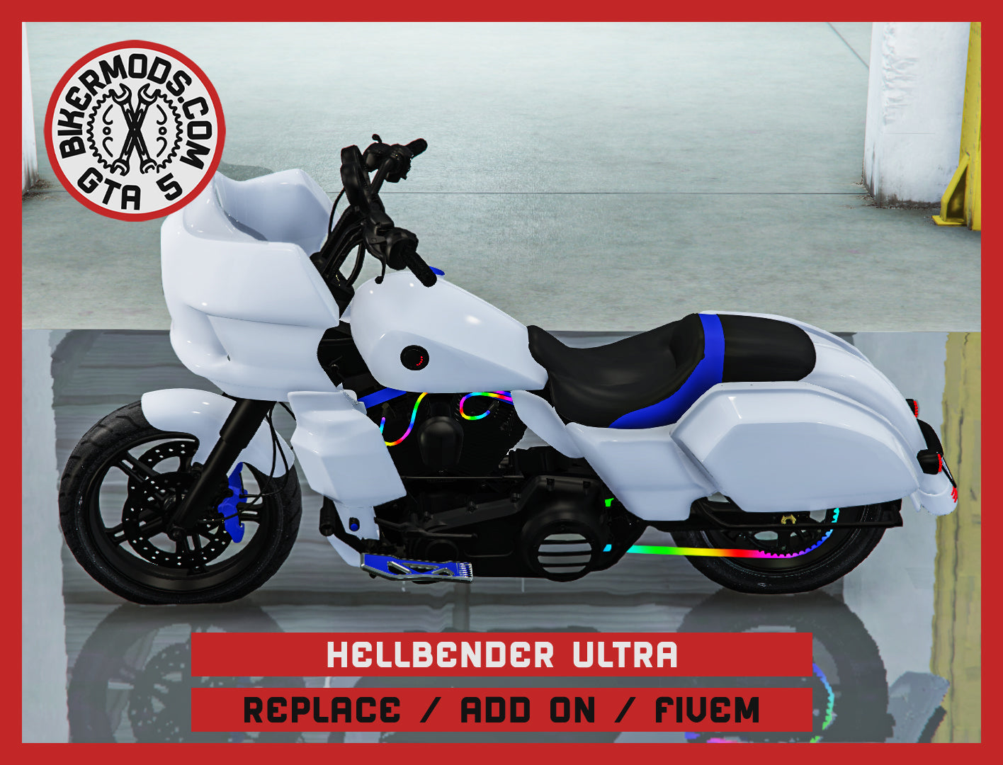 Hellbender Ultra (Replace / Add On / FiveM) 345k Poly (Animated RGB Lights)