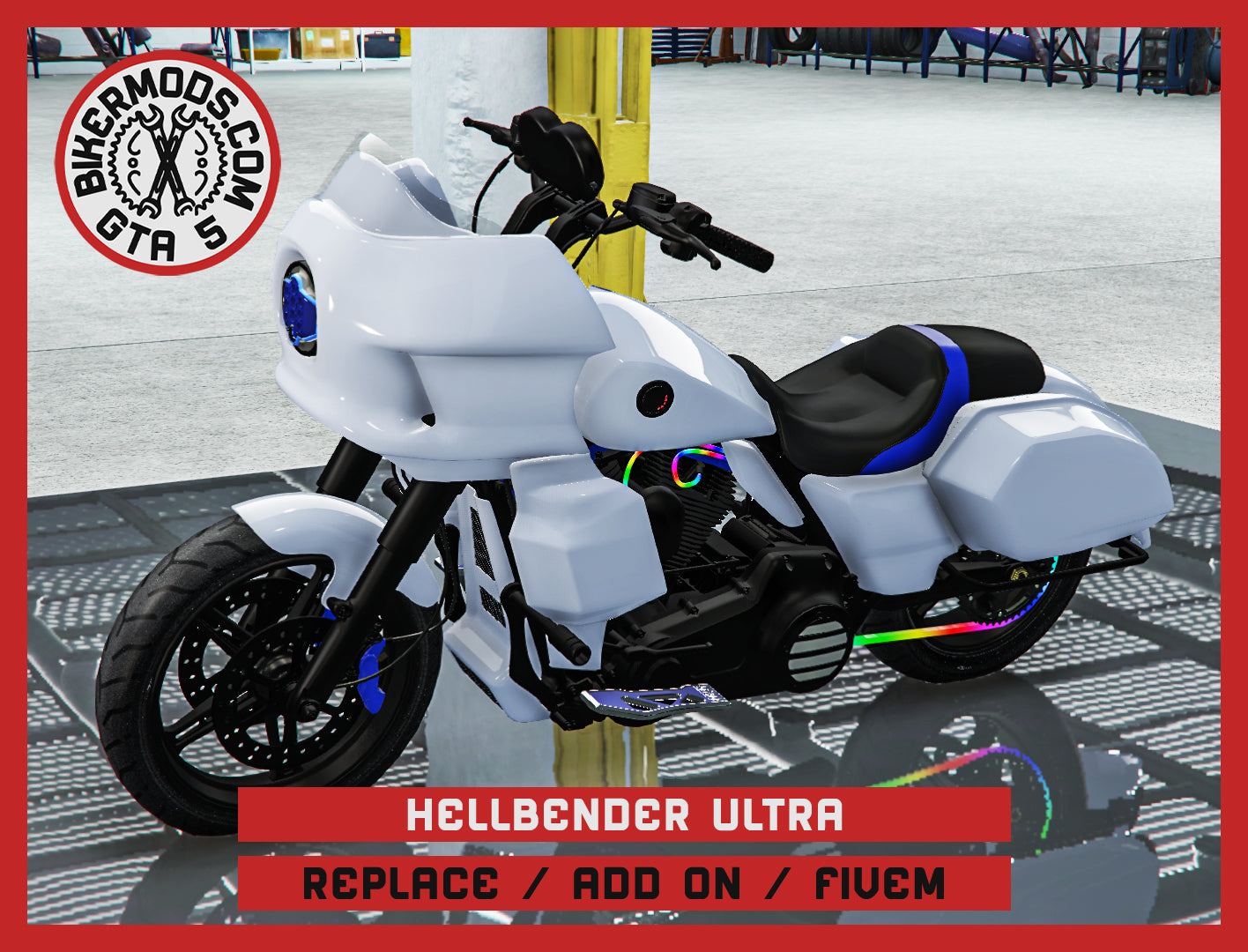 Hellbender Ultra (Replace / Add On / FiveM) 345k Poly (Animated RGB Lights)