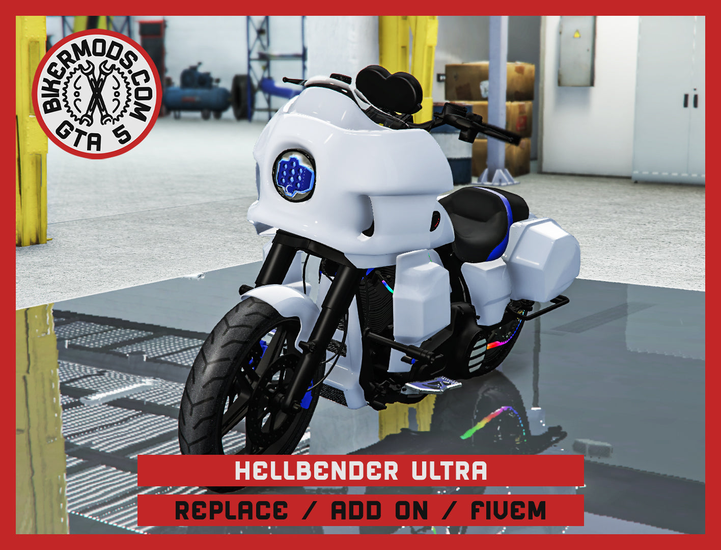 Hellbender Ultra (Replace / Add On / FiveM) 345k Poly (Animated RGB Lights)