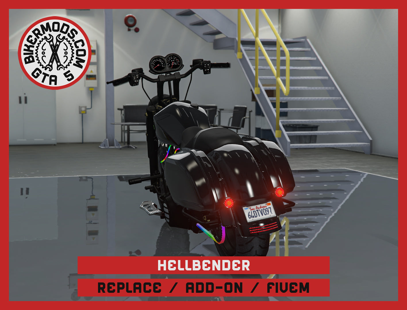 Hellbender (Replace / Add On / FiveM) 298k Poly (Animated RGB Lights)