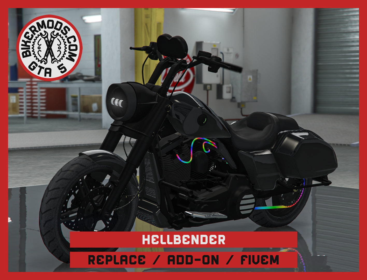 Hellbender (Replace / Add On / FiveM) 298k Poly (Animated RGB Lights)