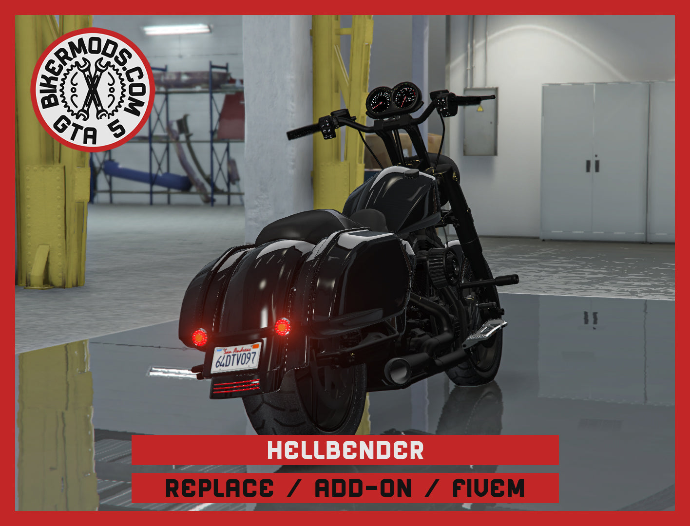 Hellbender (Replace / Add On / FiveM) 298k Poly (Animated RGB Lights)