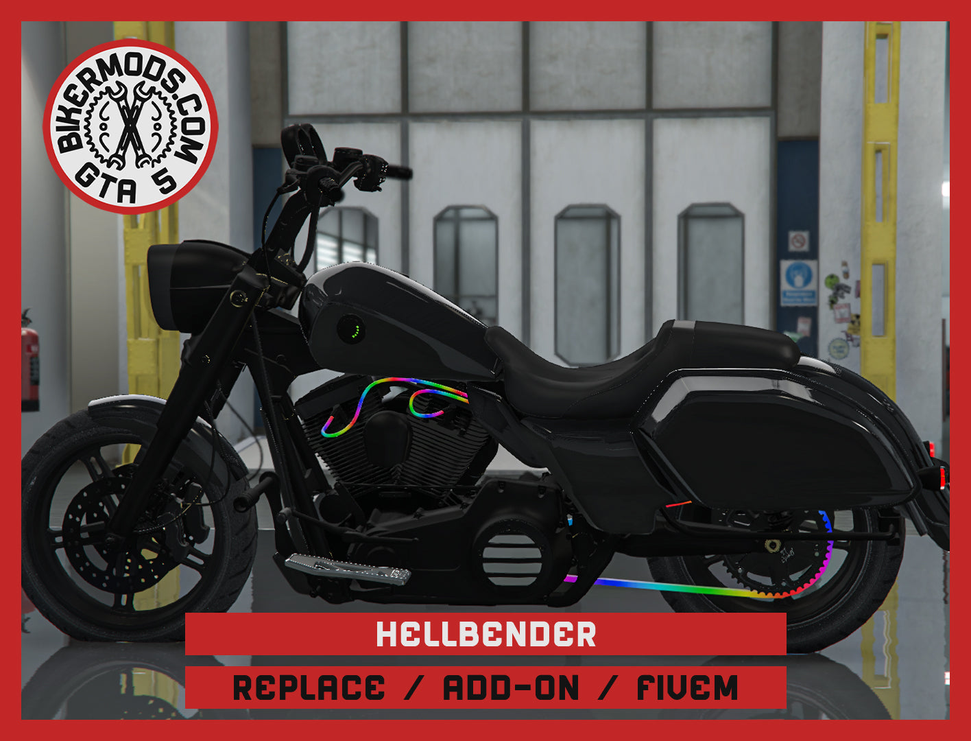 Hellbender (Replace / Add On / FiveM) 298k Poly (Animated RGB Lights)