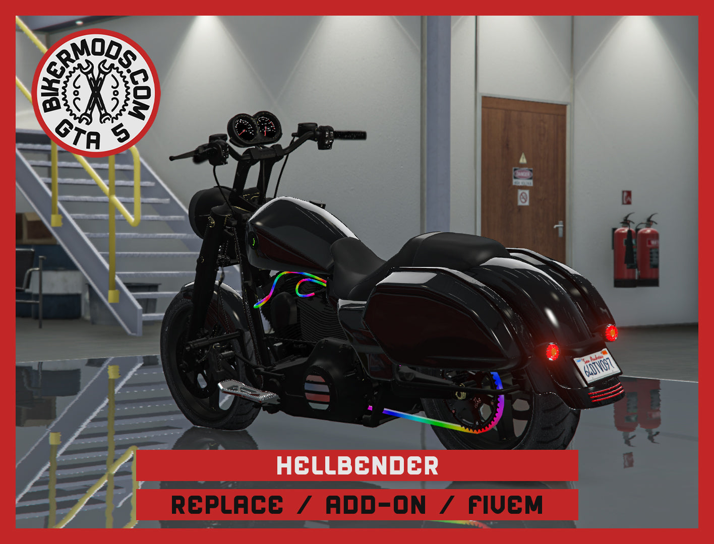 Hellbender (Replace / Add On / FiveM) 298k Poly (Animated RGB Lights)