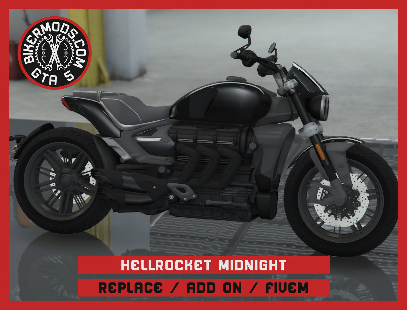 Hellrocket Midnight (Replace / Add On / FiveM) 91k Poly