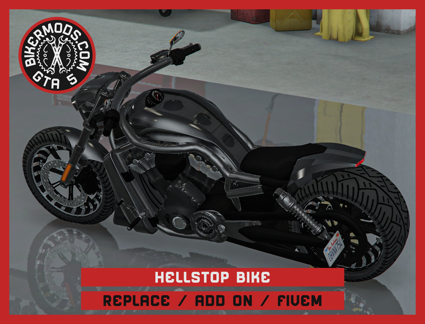 Hellstop Bike (Replace / Add On / FiveM) 189k Poly