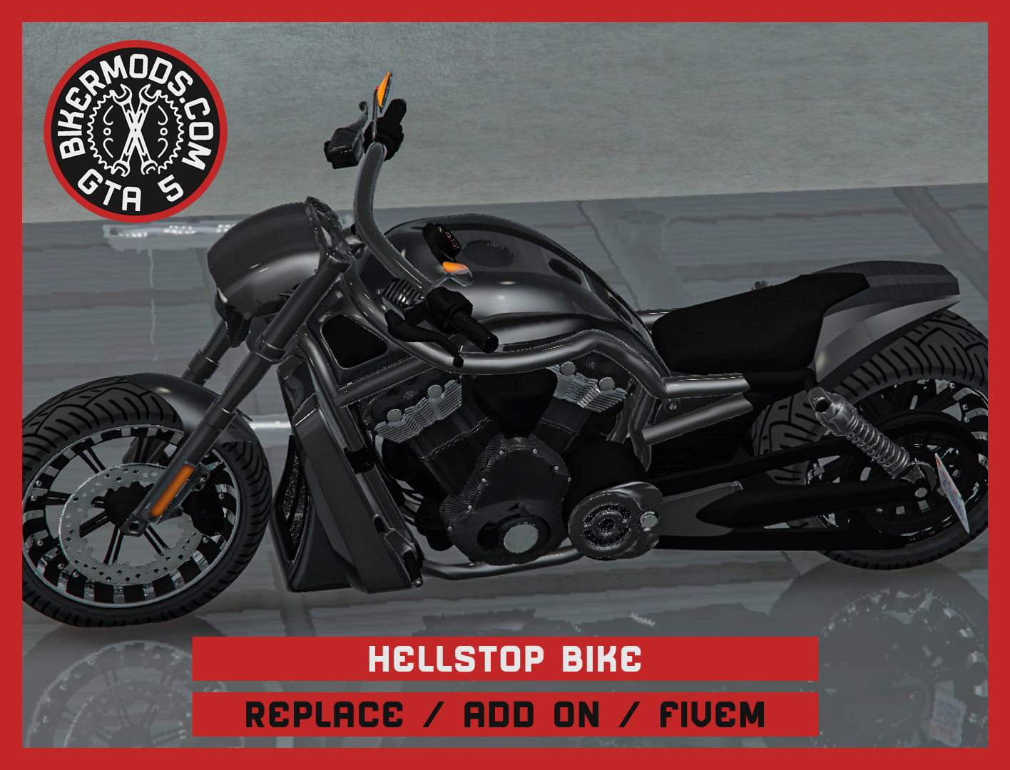Hellstop Bike (Replace / Add On / FiveM) 189k Poly