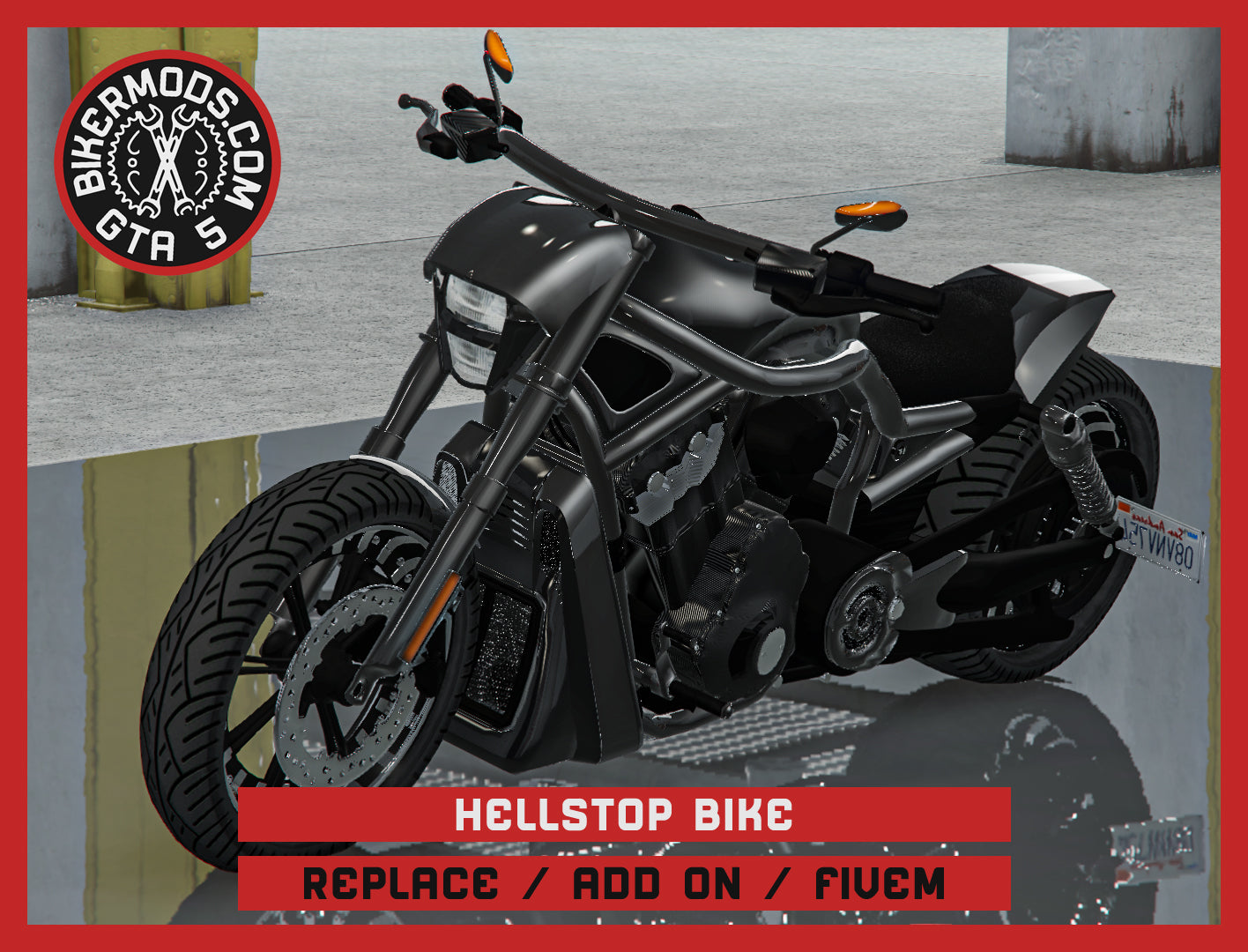 Hellstop Bike (Replace / Add On / FiveM) 189k Poly