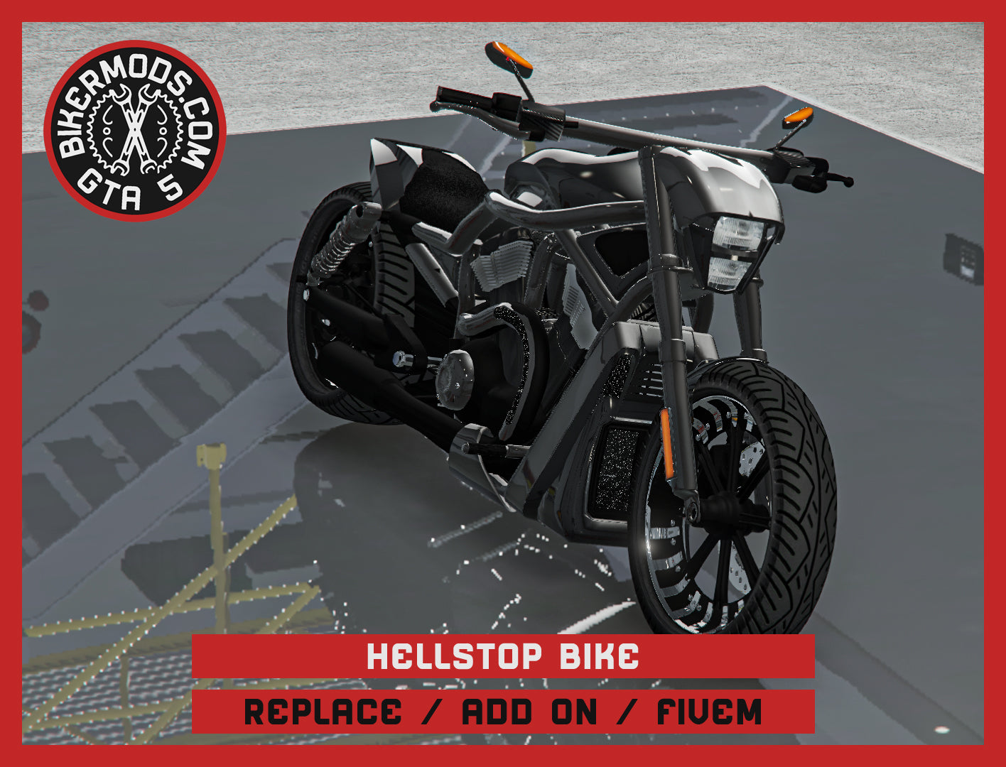 Hellstop Bike (Replace / Add On / FiveM) 189k Poly