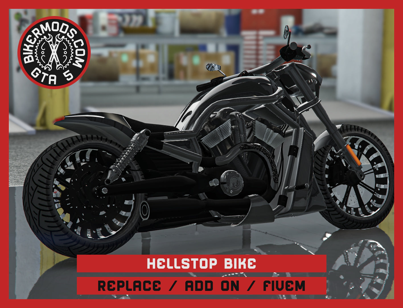 Hellstop Bike (Replace / Add On / FiveM) 189k Poly
