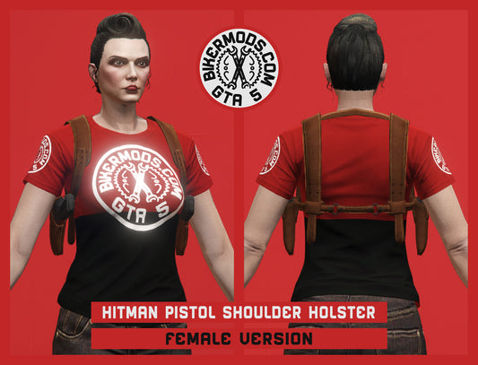 Hitman Style Pistol Shoulder Holster (Female) Dual Wield