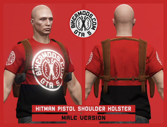 Hitman Style Pistol Shoulder Holster (Male) Dual Wield