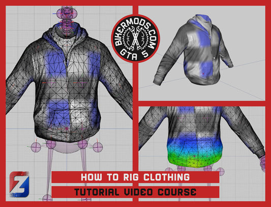 TUTORIAL VIDEO COURSE - Learn How to Rig Clothes and Accessories to Character Model (English Audio Narrator)