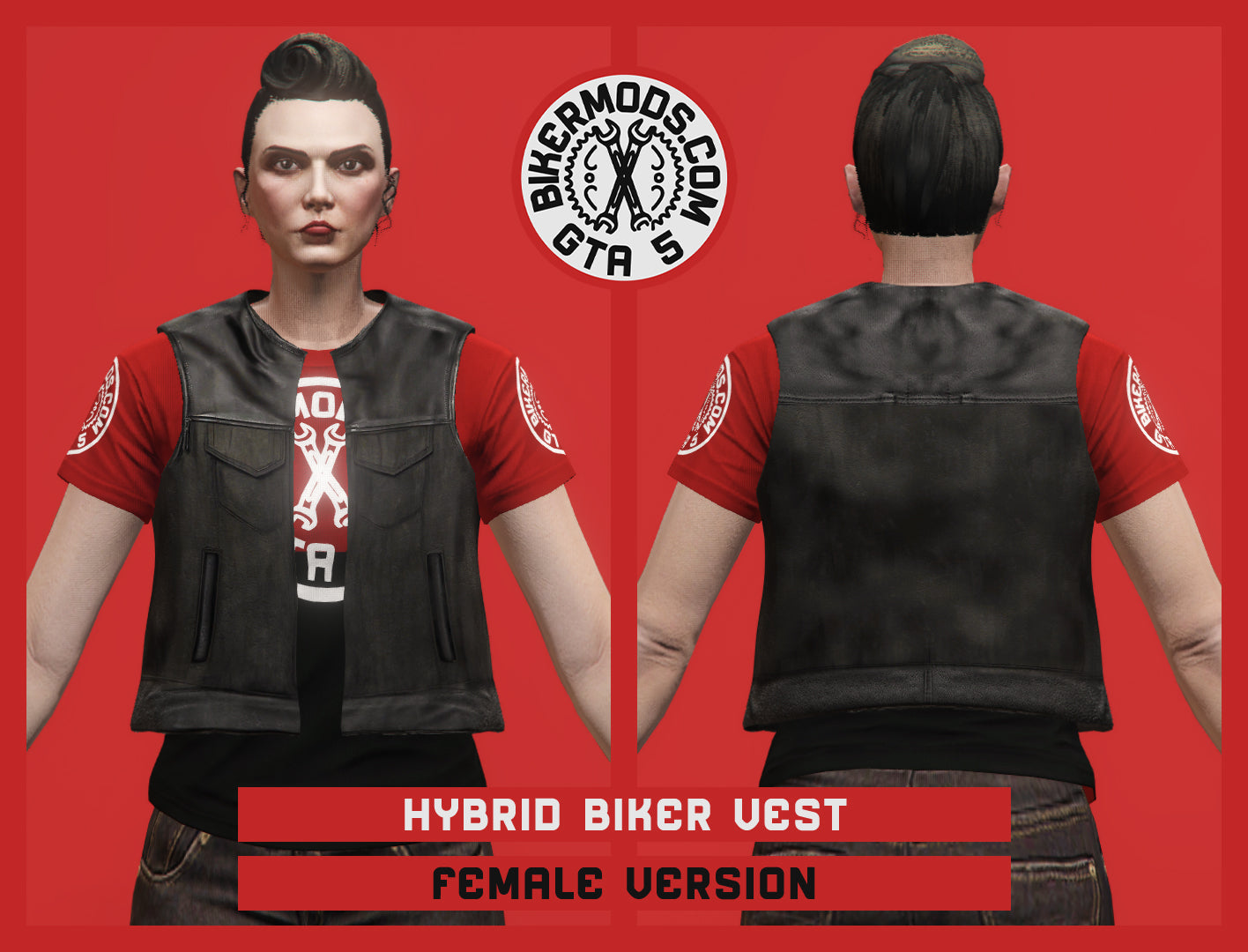 Hybrid Biker Vest (Female) Open Style