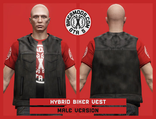 Hybrid Biker Vest (Male) Open Style