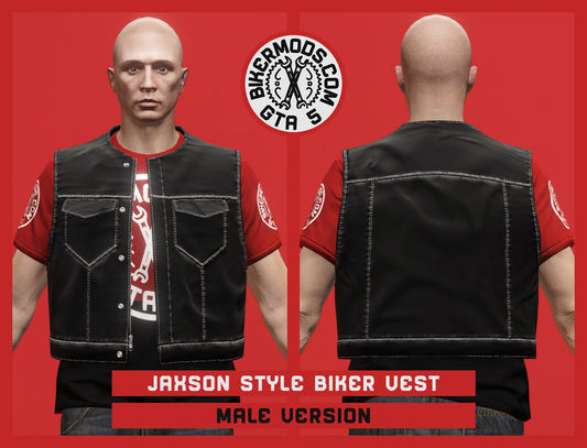 Jaxson Style Biker Vest (Male)