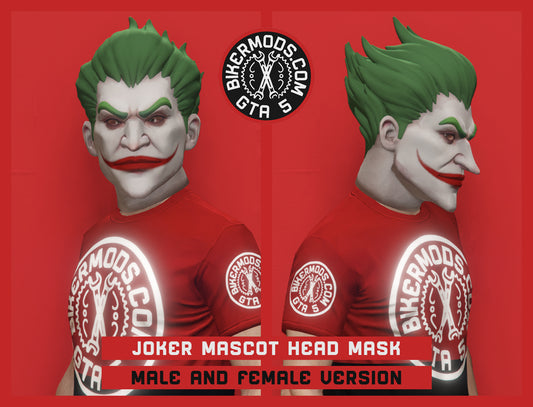 Joker Mascot Head Mask
