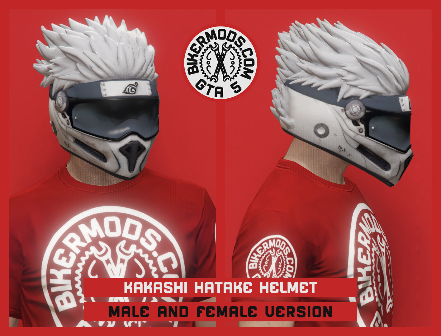 Kakashi Hatake Biker Style Helmet