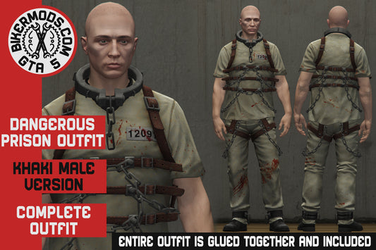 Khaki Dangerous Prison Outfit