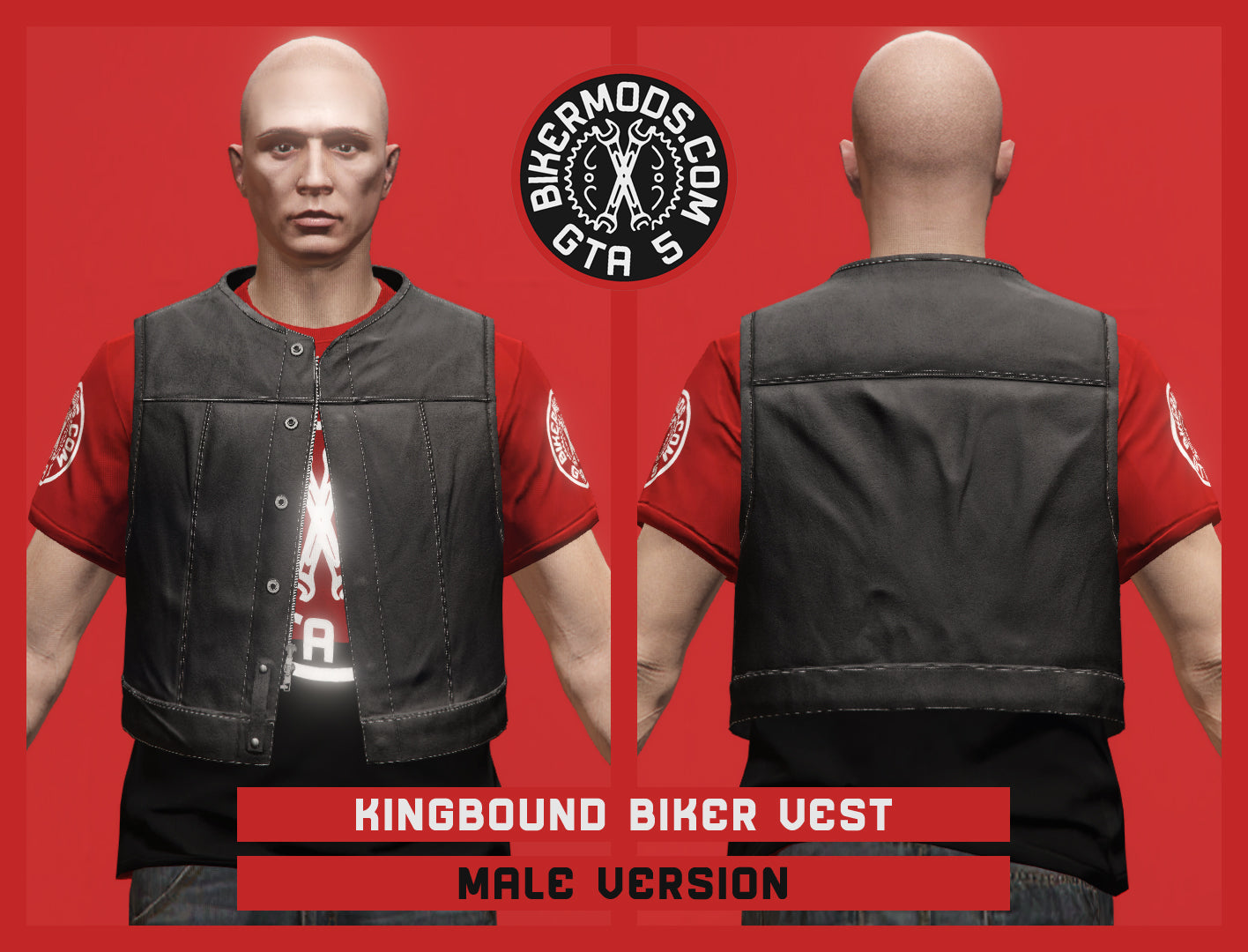 Kingbound Biker Vest (Male)