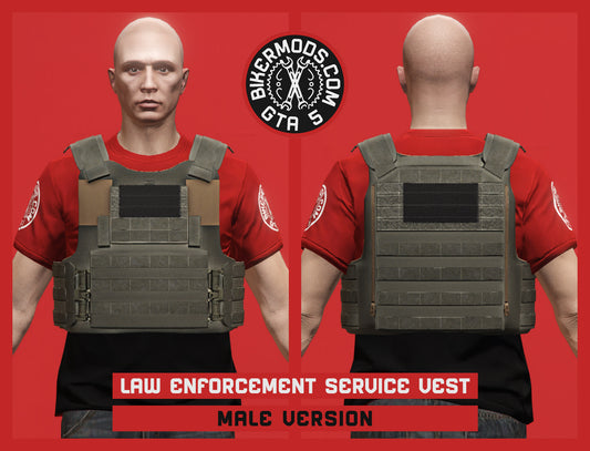 Law Enforcement Service Uniform Vest (Male) Tactical Drab Style
