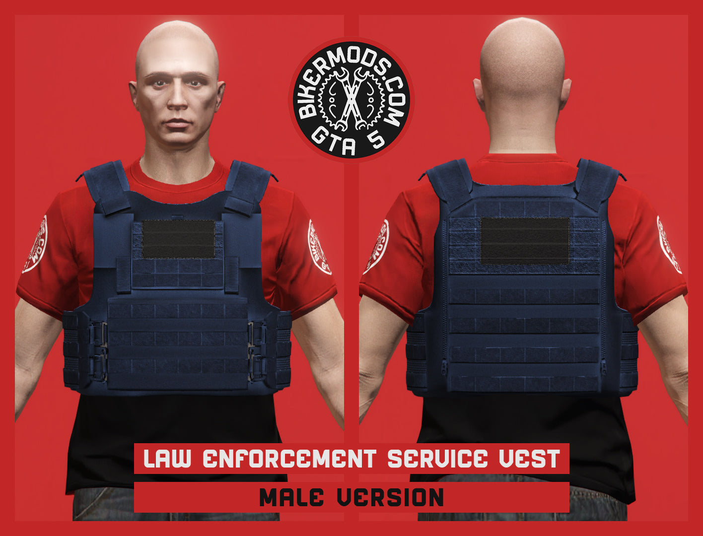 Law Enforcement Service Uniform Vest (Male) Tactical Navy Style