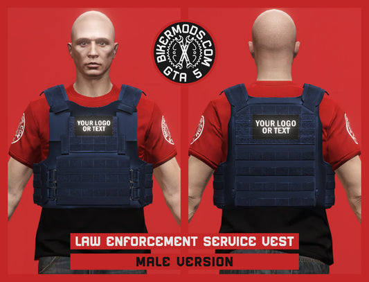 Law Enforcement Service Uniform Vest (Male) Tactical Navy Style