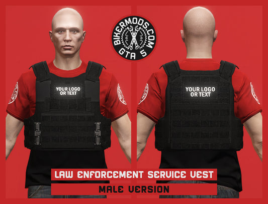 Law Enforcement Service Uniform Vest (Male) Tactical Style