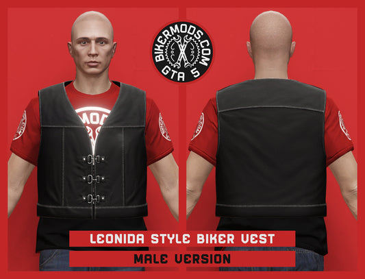 Leonida Style Biker Vest (Male)